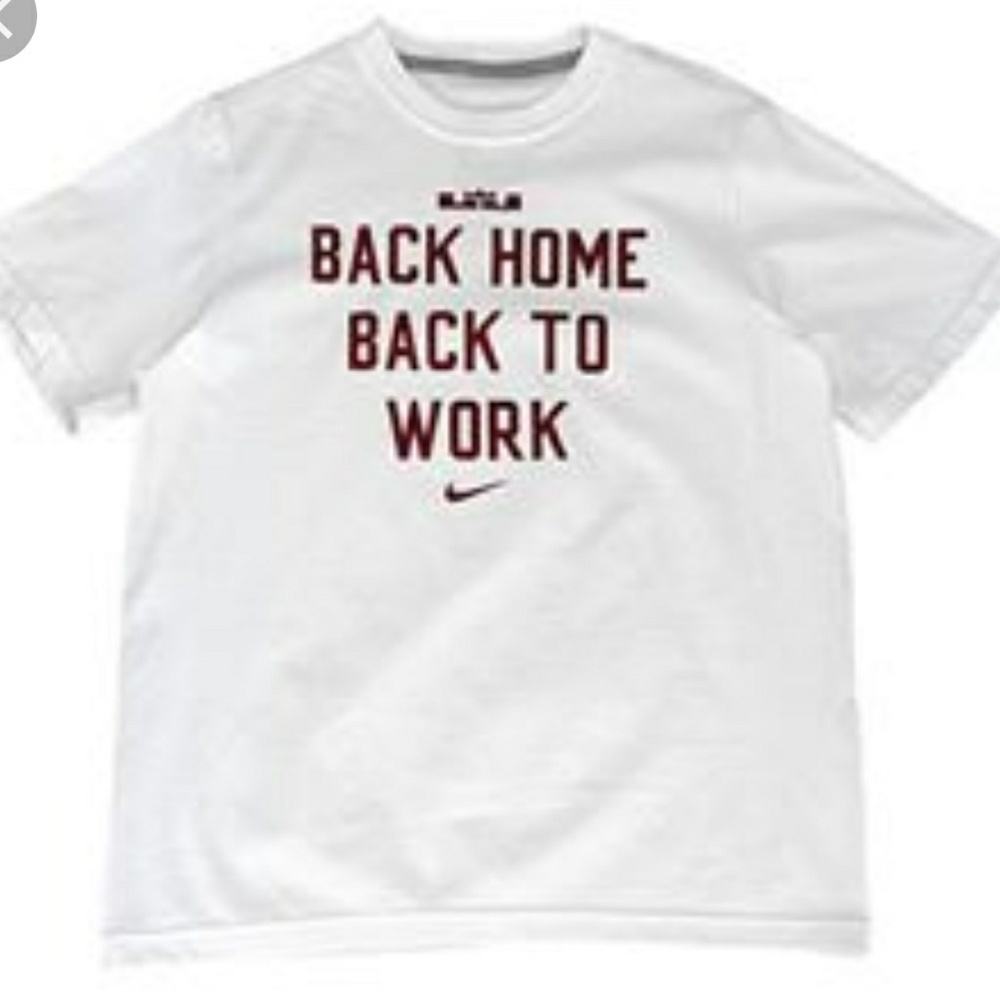 Nike T-shirt Boys White Back home back to work